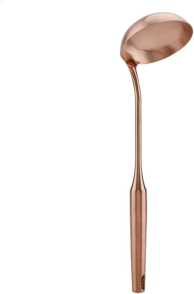 Küchenutensilien-Set, hitzebeständiger Edelstahl, grosser Suppenlöffel, Schöpfkelle, Küchenspatel, W