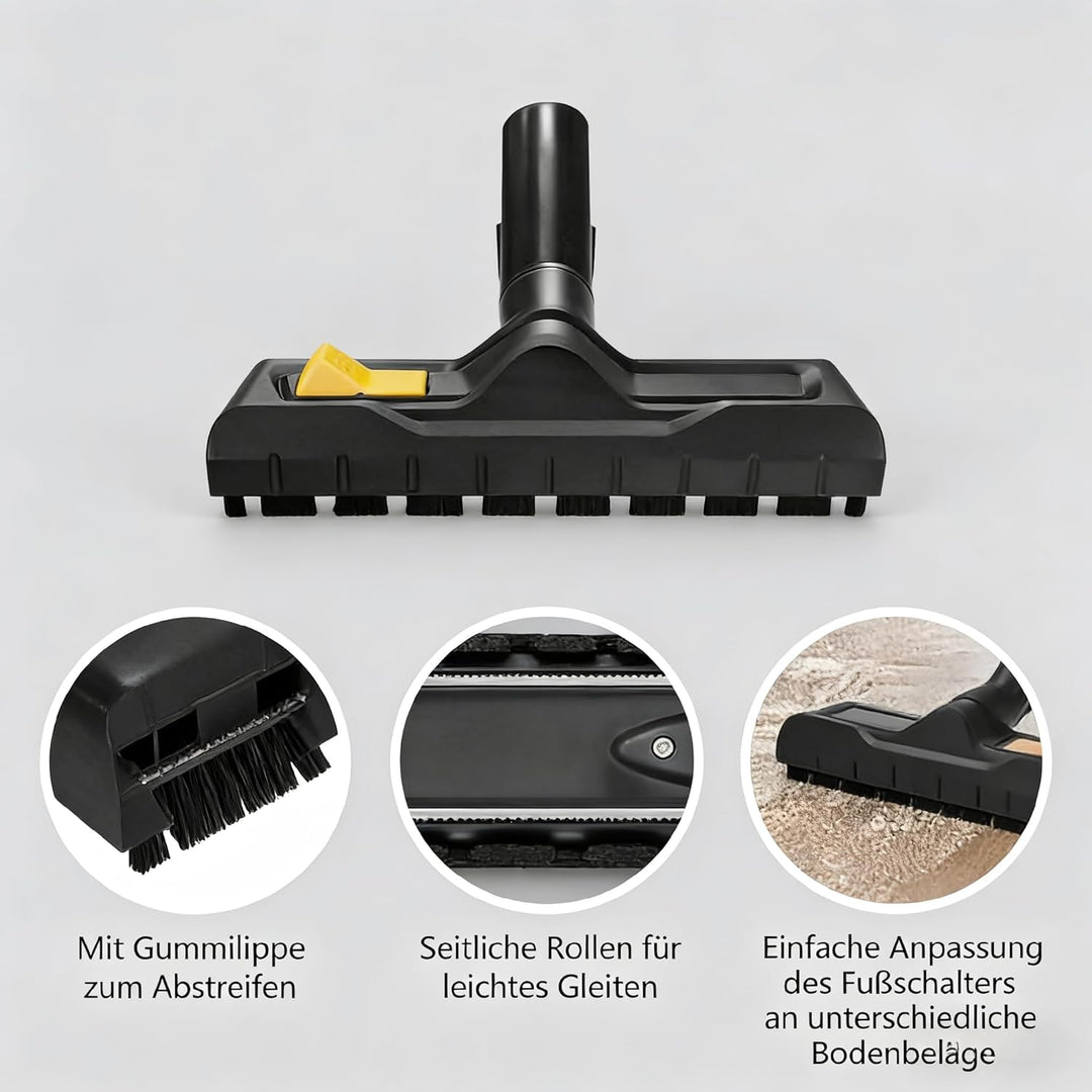 3 Stück Bodendüse für Kärcher Staubsauger WD3 WD5 WD4 WD6 Zubehör Kompatible Kärcher WD6 WD3 WD4 WD5
