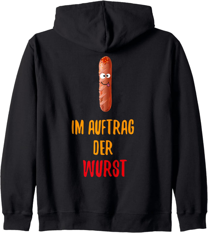 Im Auftrag der Wurst Currywurst Grillen Imbiss Bratwurst Kapuzenjacke