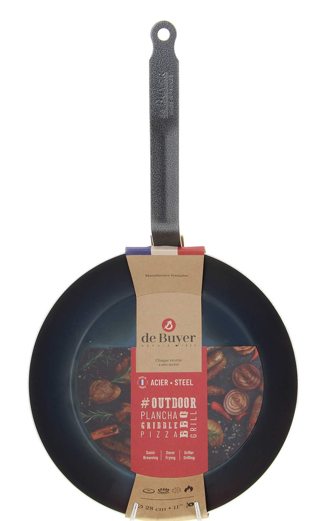 DE BUYER Bratpfanne Tole Blau #Outdor, Ø 28 cm