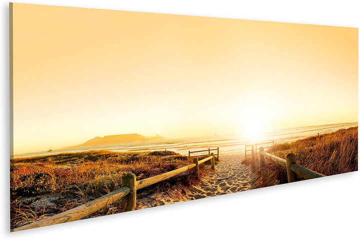 islandburner Bild auf Leinwand Sonnenuntergang Über Dem Ozean Bilder Wandbilder Poster Leinwand 120x