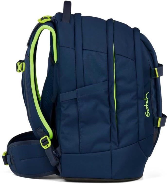Satch Pack Schulrucksack Set 3tlg. inkl. Schlamperbox und Sportbeutel (Toxic Yellow), Toxic Yellow