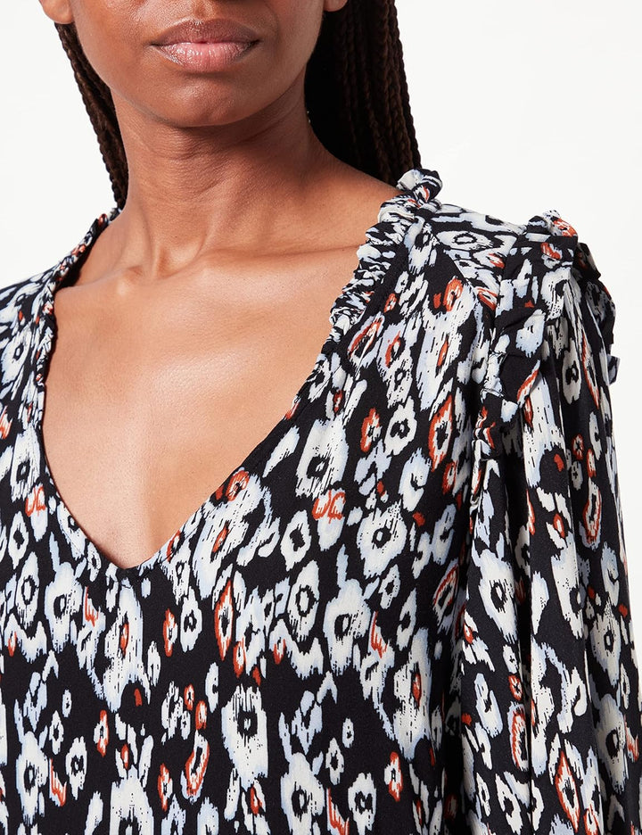 Garcia Damen Kleid XS Schwarz, XS Schwarz