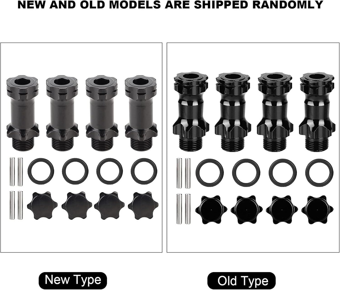 4 Stück RC Auto Sechskantnabe Verlängerungsadapter, 17mm Sechskant Radverlängerungsadapter Sechskant
