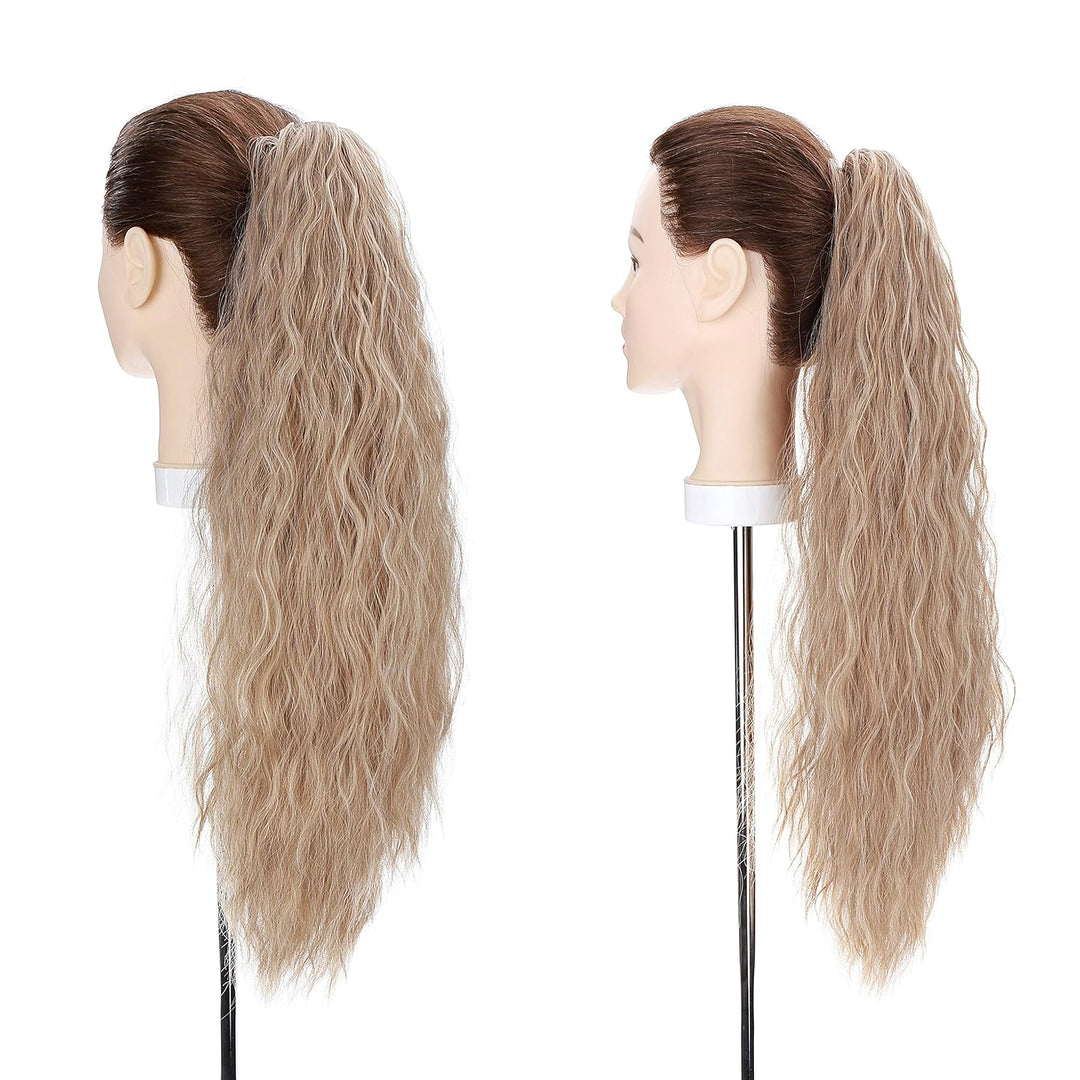 SEGO Ponytail Extension Pferdeschwanz Zopf Corn Wavy Haarteil Haarverlängerung Hair Piece Haar mit K