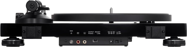 Audio-Technica LPW50PB Manueller Plattenspieler mit Riemenantrieb Klavierschwarz Kabelgebunden Piano