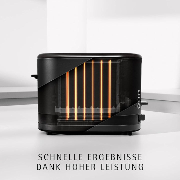WMF Küchenminis 1-Scheiben Toaster mit Brötchenaufsatz, für 1 XXL-Scheibe, Auftau-Funktion, Langschl