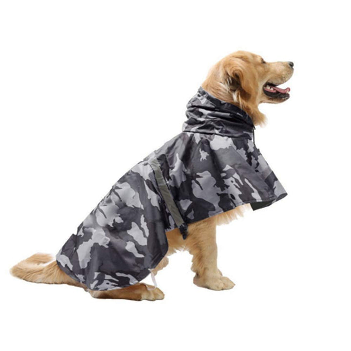 KoKoBin Reflektierend Hunderegenmantel mit Kapuze ultraleichte atmungsaktive wasserdichte Hundejacke