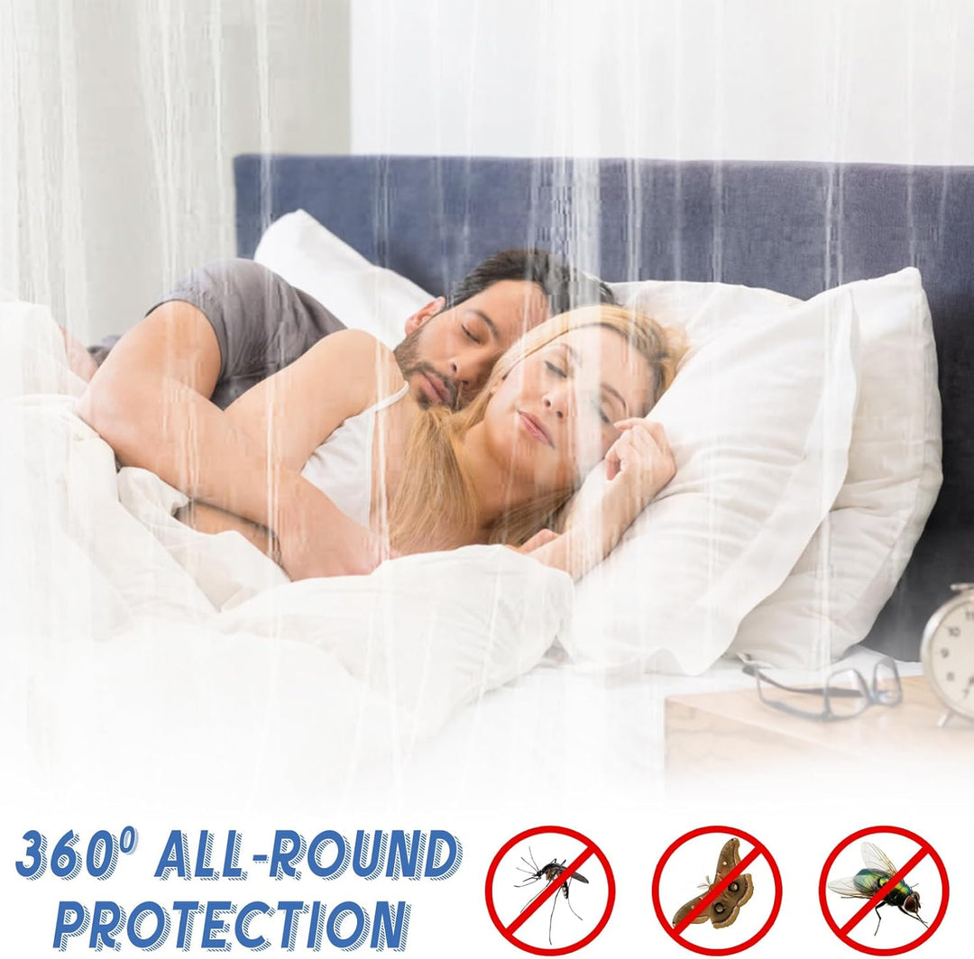 Mückennetz Bett XXL, Moskitonetz Reise Outdoor, Moskitonetz Doppelbett Einzelbett, Betthimmel Rechte
