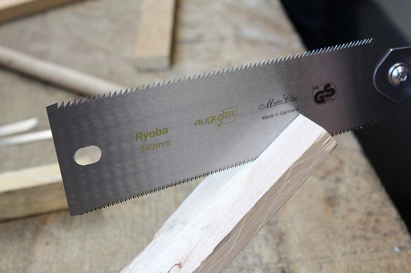 Augusta Japansäge Ryoba 250 mm traditionelle Form für tiefe bündige Schnitte fein und grob, 44021