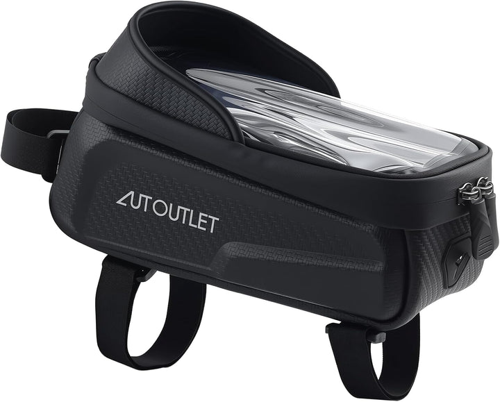 AUTOUTLET Fahrradtasche Rahmen, 1,5L Eva Hartschale Rahmentasche Fahrrad Lenker Wasserabweisend Hand