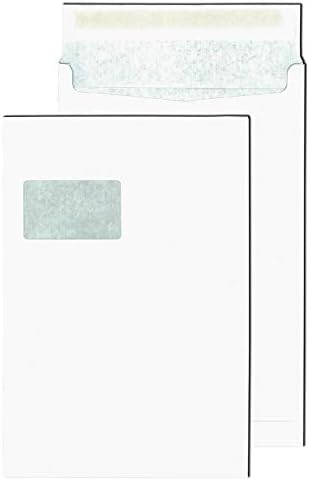 SECURITEX 389550 Faltenversandtasche, C4, weiss mit Fenster