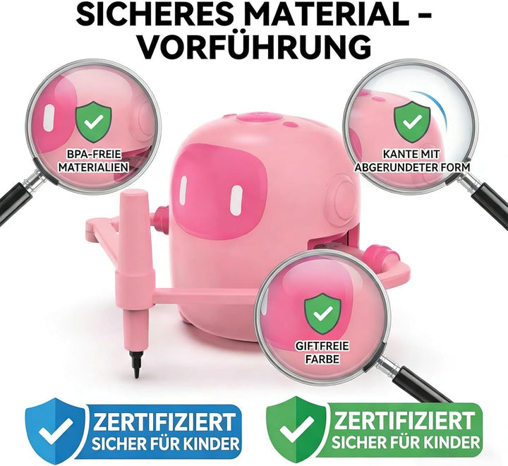 Zeichenroboter für Kinder Drawing Robot mit 150 Karten Interaction& 17 Color Pens Roboter Kinder Spi