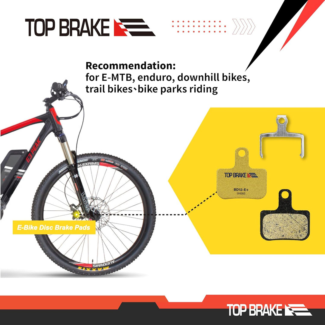 Top Brake BD12-E+ Bremsbeläge für SRAM Level Ultimate/Red/AXS Force Road und XC MTB-Bremsensatz