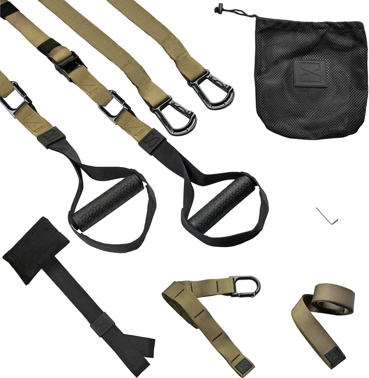 Infinitsports - Elite Schlingentrainer-Set mit 3 Befestigungslösungen (inkl. Türanker), Premium Slin