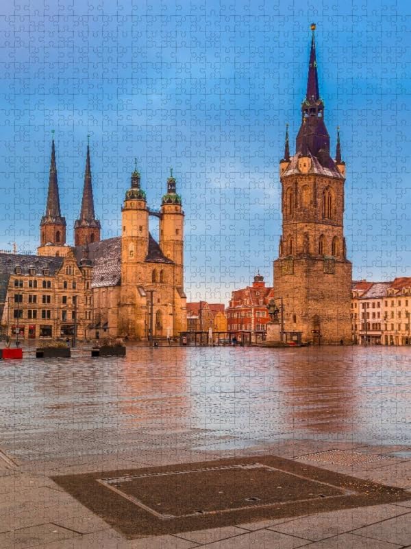 CALVENDO Puzzle Halle am Morgen 1000 Teile Lege-Grösse 48 x 64 cm Foto-Puzzle Bild von Martin Wasile