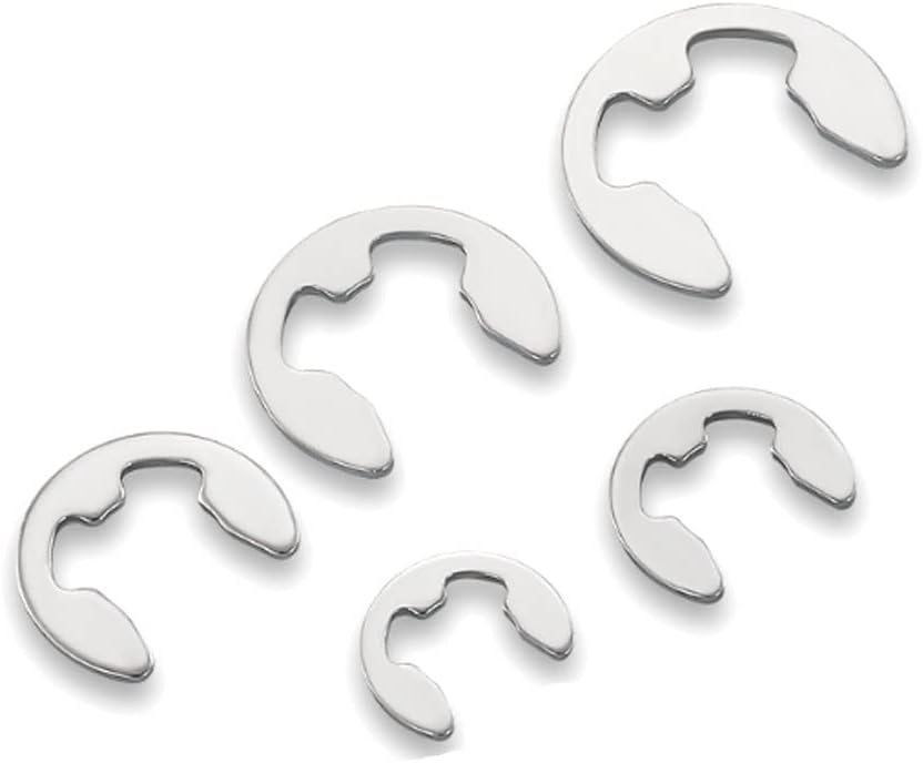 Michass 400 Stück Edelstahl E Clip Sicherungsring, E Clip Sprengring, Intern Sicherungsring, 13 Grös