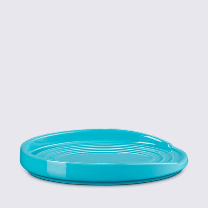 Le Creuset ovale Löffelablage aus Steinzeug, Karibik, 71507151700099, Karibik