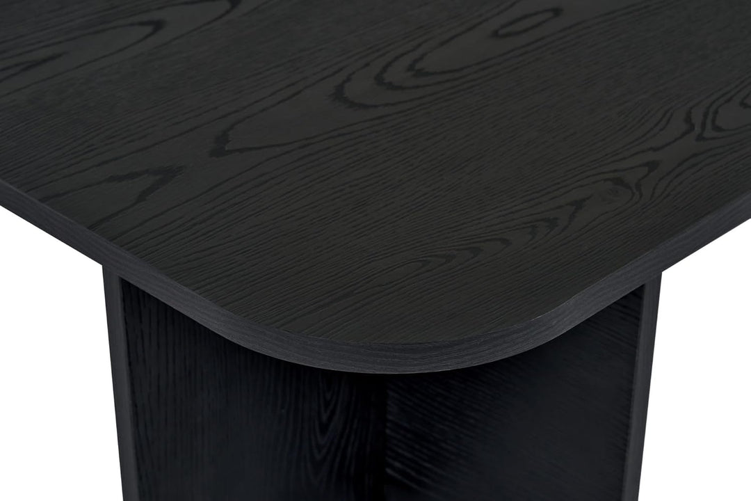 Stilvoller schwarzer Couchtisch, 120 x 60 x 41 cm | 100% melaminbeschichtete Spanplatte, 18 mm dick