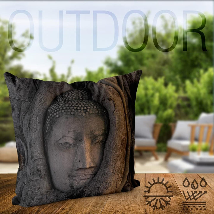 VOID Buddha Kopf Baum Kissenbezug Kissenhülle Sofakissen Kissen Deko Outdoor-Kissen Dekokissen, Kiss