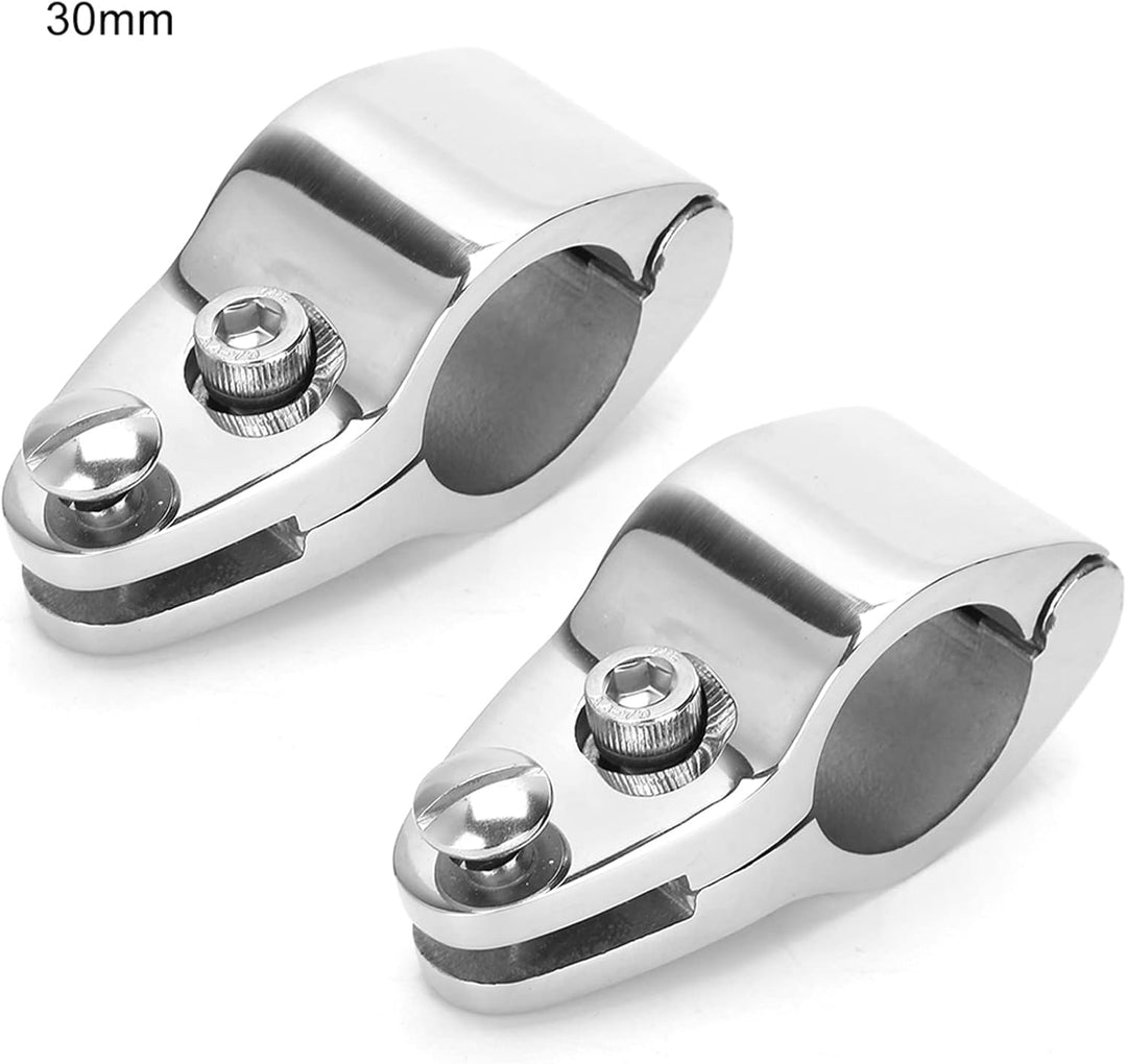 Terisass Boot Bimini Top Klappbacke Schieben 2 Stück Edelstahl Bimini Top Hardware-Beschläge (20 mm,