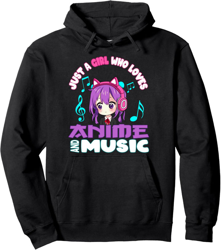 Niedliche Chibi-Grafik für Teenager Pullover Hoodie