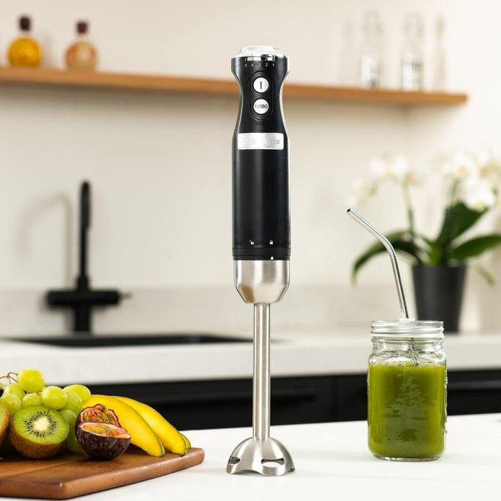 Westinghouse Retro Stabmixer, 4 Geschwindigkeitsstufen, Turbofunktion, 2 Flügelmesser, Edelstahl, Er