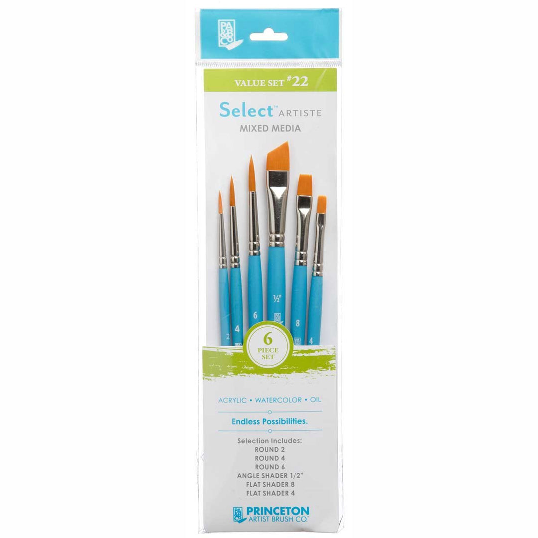PRINCETON ARTIST BRUSH CO. Princeton Tec Select Artiste, Serie P3750, Pinselset Nr. 23 Brown 123 Set