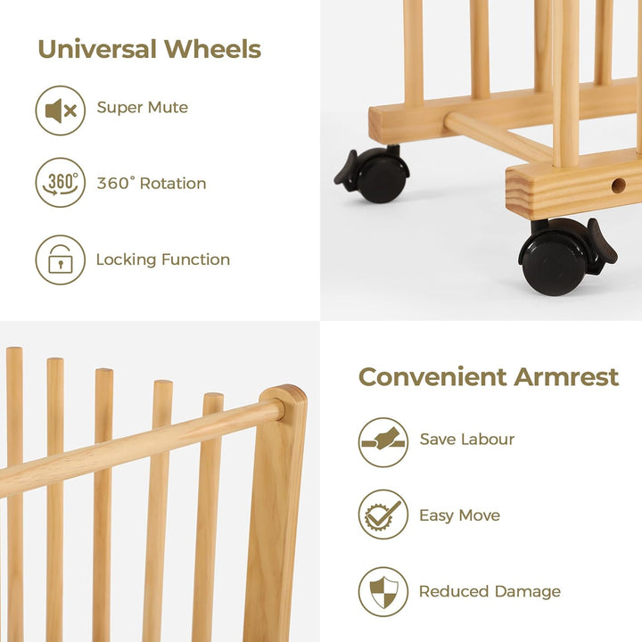 VISWIN Art Storage Rack, Art Canvas Storage, Canvas Boards Rack Art Storage mit Handle & Caster Whee