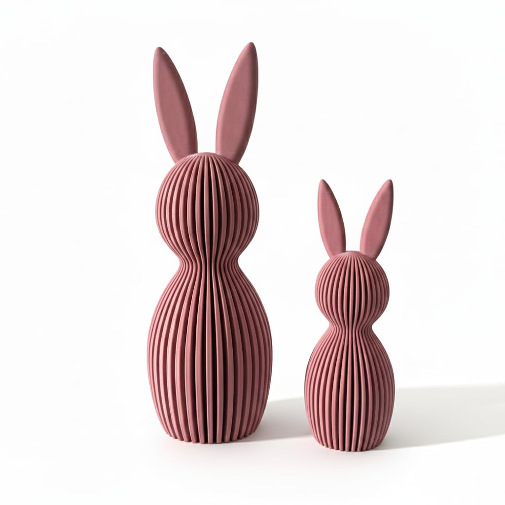Generisch Scandi Osterhase 3D Deko – Minimalistische Osterdekoration im skandinavischen Design – Ger