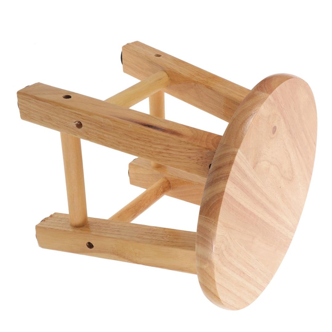 BESPORTBLE Schuhwechselhocker aus Massivholz Rutschfester Kleiner Holzhocker mit Stabiler Konstrukti