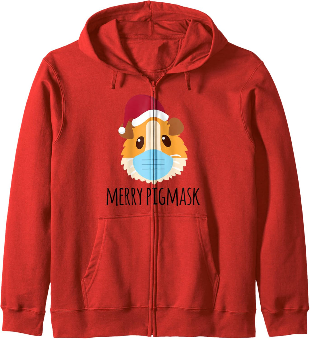 Merry Pigmask - Maske Meerschweinchen Weihnachten Wortspiel Kapuzenjacke