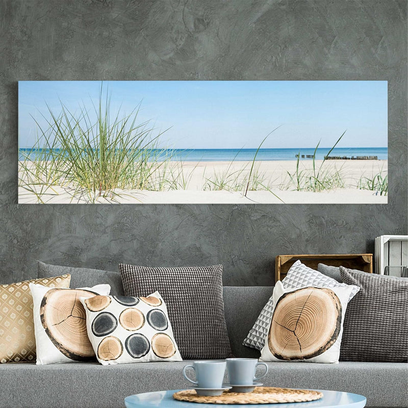 Top Leinwandbild Maritim - Panorama 50 x 150cm, Brücke in Schweden 50cm x 150cm Brücke in Schweden,