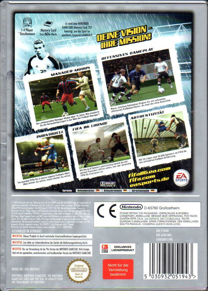 FIFA 06 (Player's Choice) GameCube Player's Choice, GameCube Player's Choice