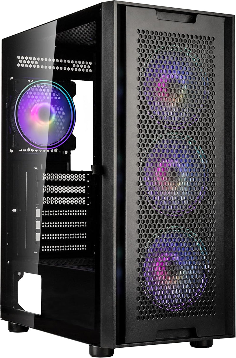 KOLINK Observatory Duo ARGB Midi-Tower - E ATX Gehäuse - Computer Case - Gaming PC Gehäuse Glas - Vi