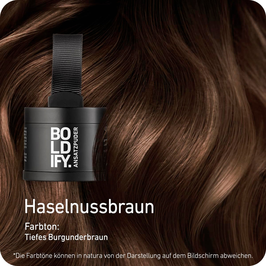 BOLDIFY Ansatzpuder 4g - Haar Concealer zur Haarverdichtung für Frauen und Männer, Grauabdeckung für