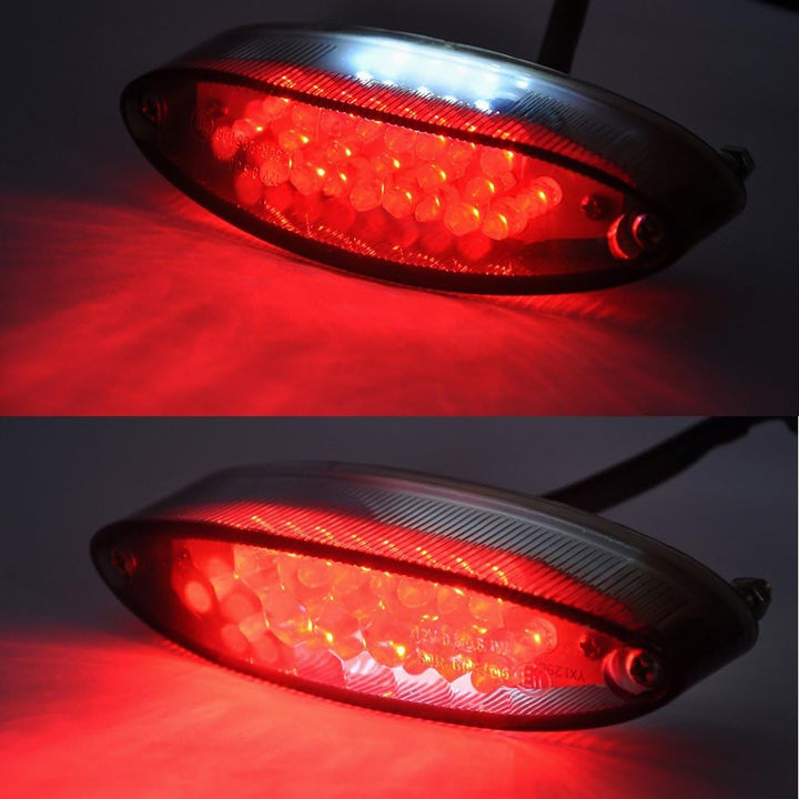 DREAMIZER Motorrad Rücklicht, 28 LED Motorrad Running Stop Bremse Nummernschild Rücklicht