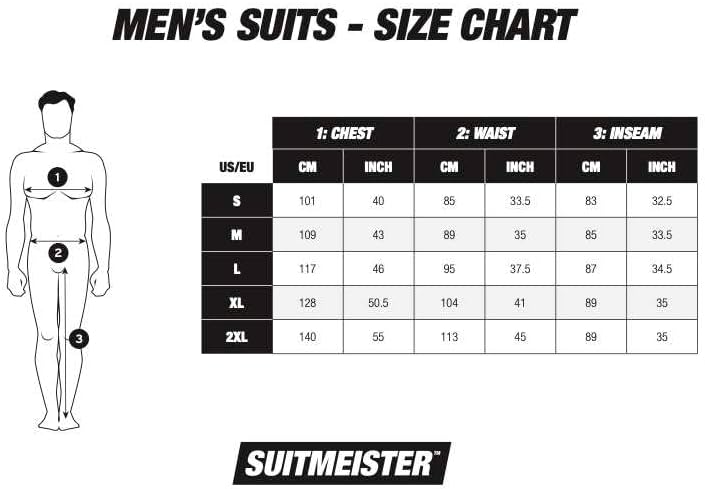 Suitmeister Weihnachtsanzug für Herren - Festlicher Feiertags-Spass Weihnachten - Beinhaltet Blazer,