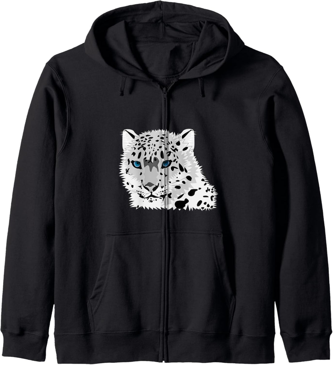 Schneeleopard Kapuzenjacke