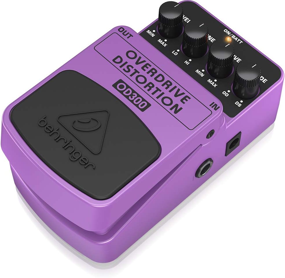 Behringer COMPRESSOR/SUSTAINER CS400 Ultimatives Dynamik-Effektpedal & OVERDRIVE/DISTORTION OD300 2-