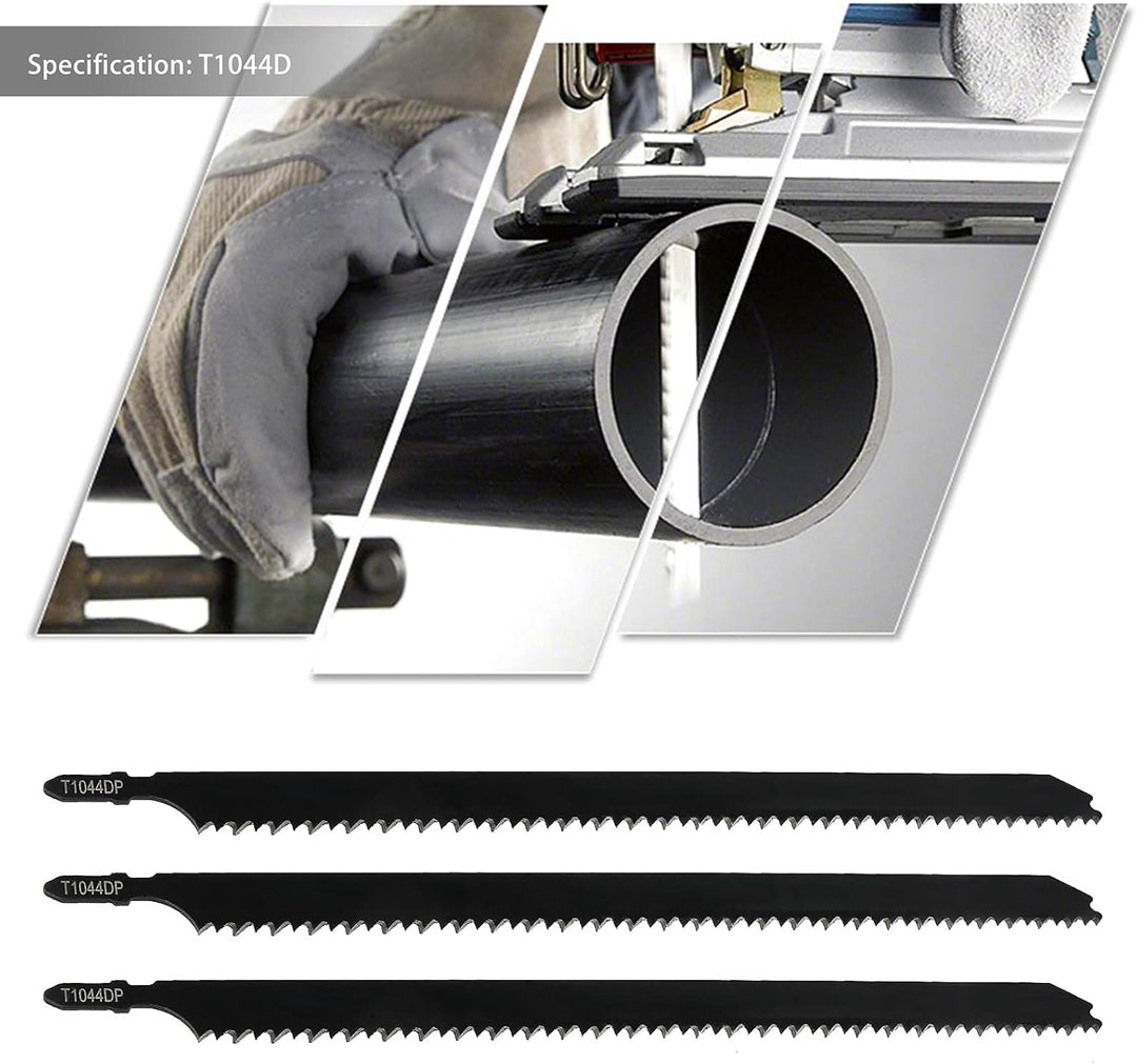 EMSea Stichsägeblätter T1044D T-Schaft Stichsägeblatt 250mm 6 TPI-Zahnprofil 5 Stück
