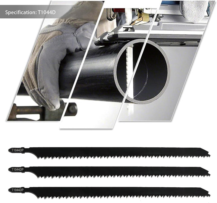 EMSea Stichsägeblätter T1044D T-Schaft Stichsägeblatt 250mm 6 TPI-Zahnprofil 5 Stück