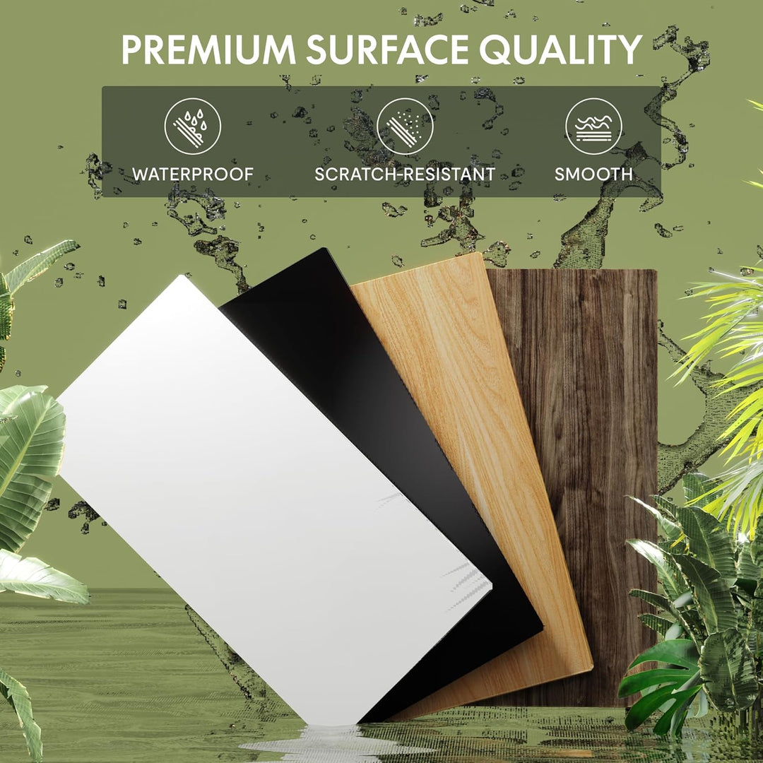 FLEXISPOT stabile Tischplatte 120x80 cm 2,5 cm stark - DIY Schreibtischplatte Bürotischplatte Spanho