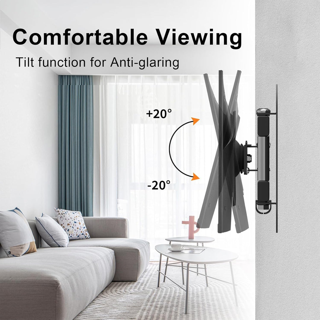 suptek TV-Wandhalterung Schwenkbar Neigbar Drehbar voll Beweglich Einstellbar Gelenkig Fernseher Mon