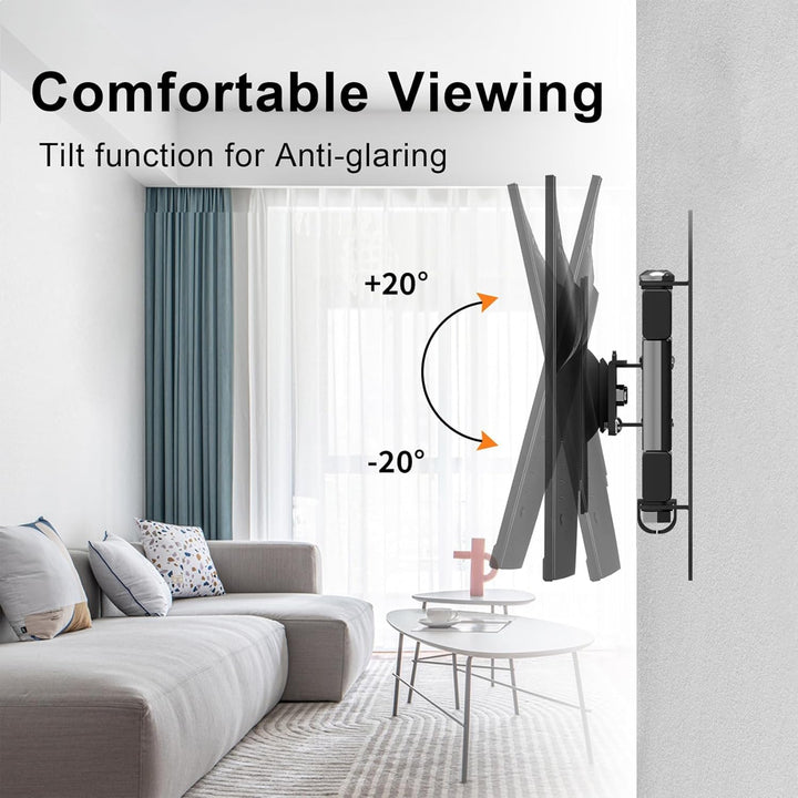 suptek TV-Wandhalterung Schwenkbar Neigbar Drehbar voll Beweglich Einstellbar Gelenkig Fernseher Mon