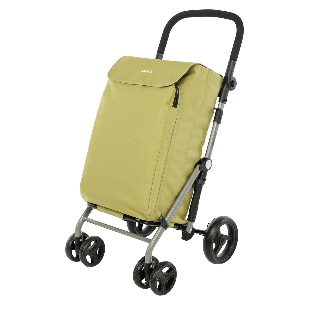 Carlett - Lite Family Lett470 |Warenkorb | Zusammenklappbarer Einkaufswagen | 4 Räder | Verstellbare