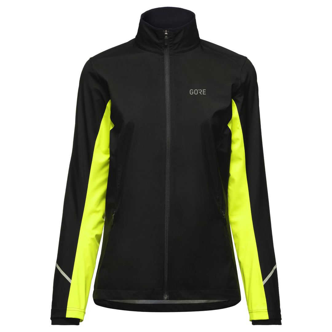 GOREWEAR R3 Damen Partial GORE-TEX INFINIUM™ Jacke, Black/Neon Yellow 34