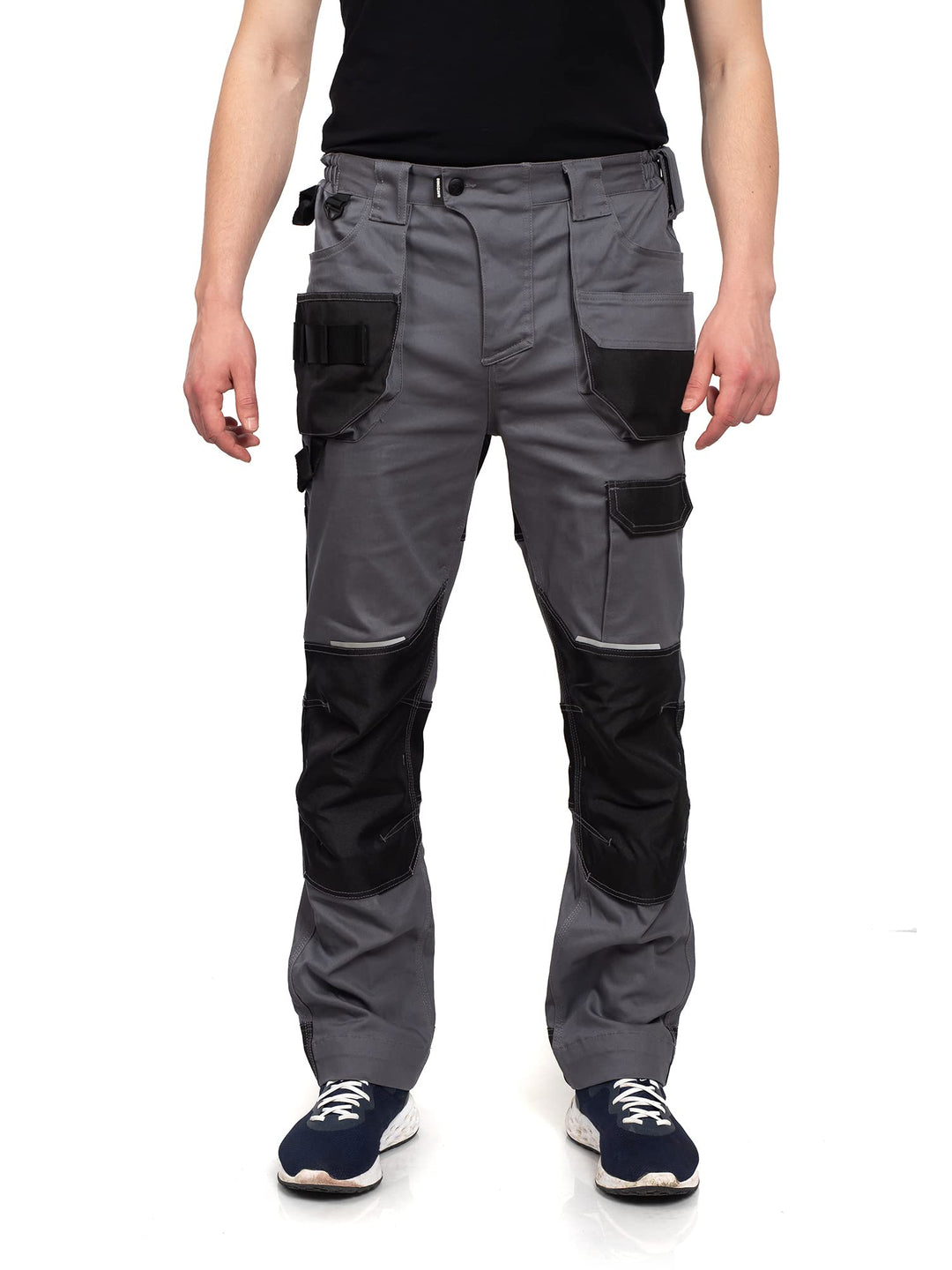 DINOZAVR Flex Lange Herren-Arbeitshose - Stretch Männer Bundhose - Elastische Cargohose mit Spandex