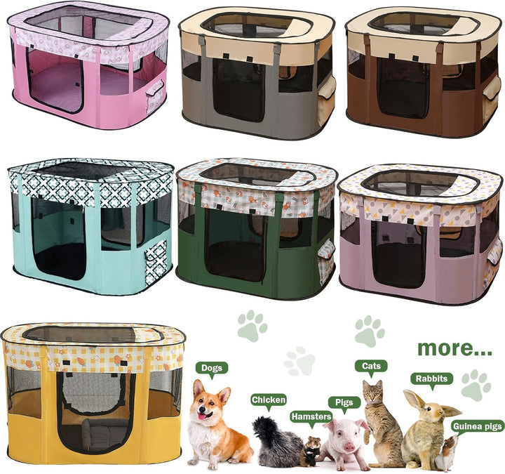 Welpenlaufstall Tierlaufstall, Faltbarer Haustierzaun, Welpenauslauf Rechteckiges Zelt, Welpenlaufst