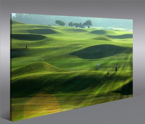 islandburner Bild Bilder auf Leinwand Golfplatz 1p XXL Poster Leinwandbild Wandbild Art up Your Life